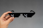 Pixel Sunglasses Vector Icons, an Object Graphic by Gomolach (Thumbnail 3 of 3)