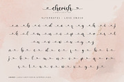 Cherish - Script Font, a Script Font by Alpaprana (Thumbnail 11 of 13)