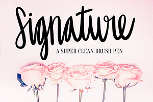 Signature Procreate Lettering Brush