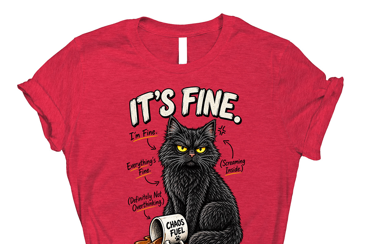 It's Fine Everything's Fine PNG, an Object Graphic by Star Graphic Design (Photo 11 of 12)