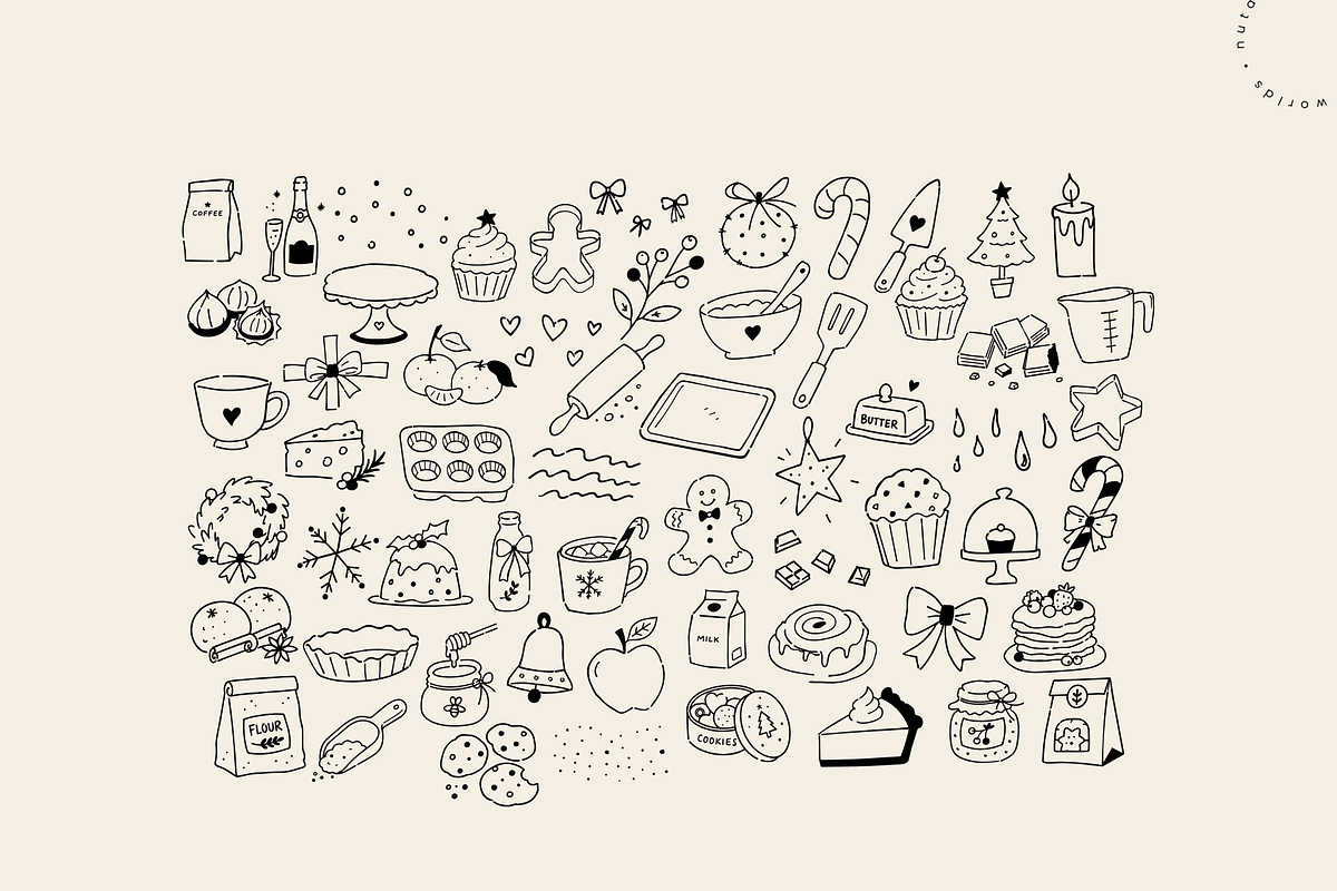 Christmas Bakery | Cozy Vector Pack, an Object Illustration by Nutalin Art (Photo 7 of 13)