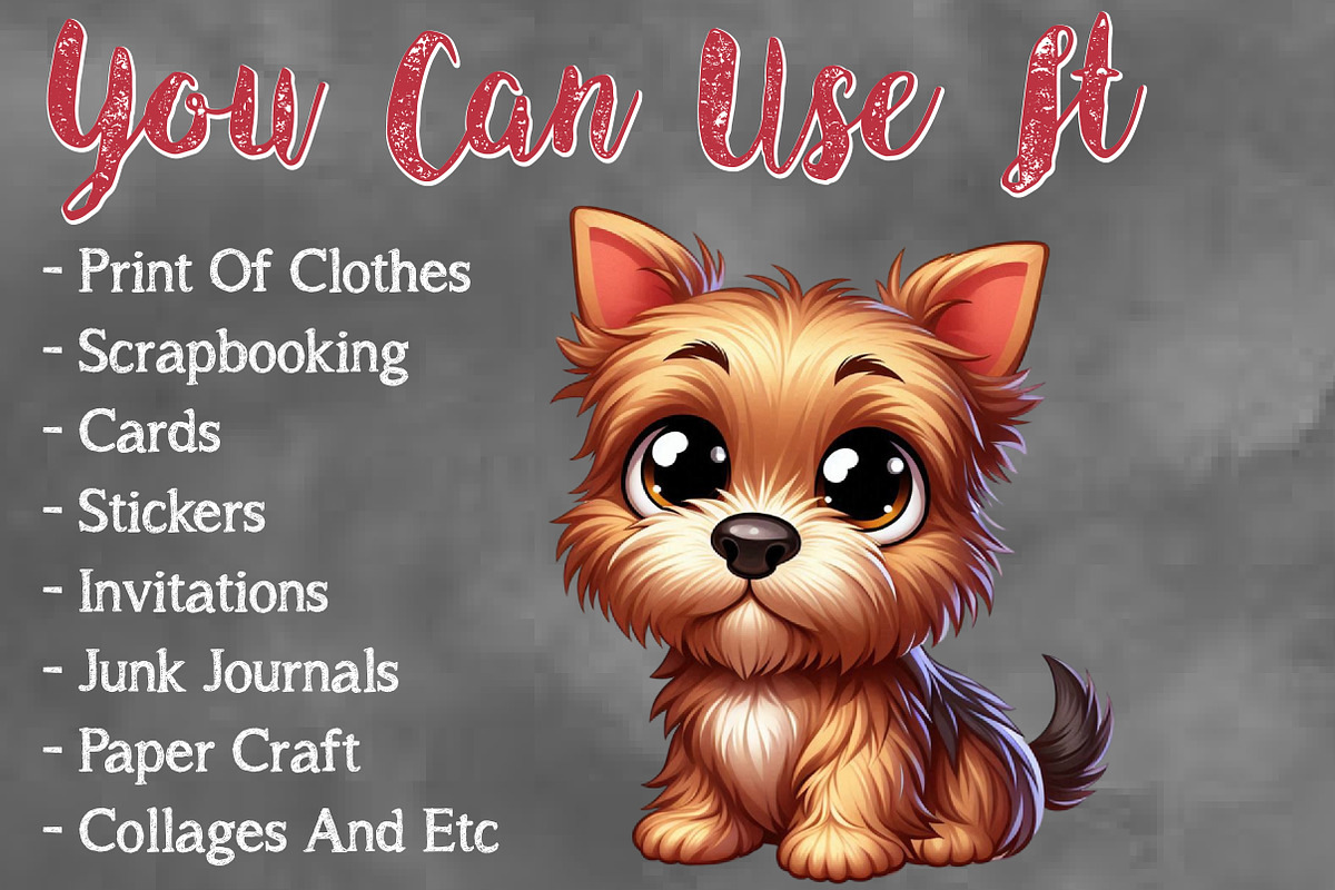 Watercolor Cute Puppy Png clipart, a Seasonal Illustration by Craft Nest (Photo 5 of 5)