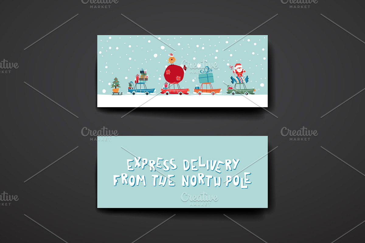 Merry Christmas Card Templates, a Card Template by Palau (Photo 11 of 13)
