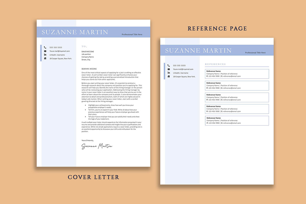 Clean Professional Resume Template, a Resume Template by VictoriousVita (Photo 5 of 8)