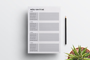 Editable Weekly Gratitude Journal, a Stationery Template by Mazharul Islam (Thumbnail 2 of 4)