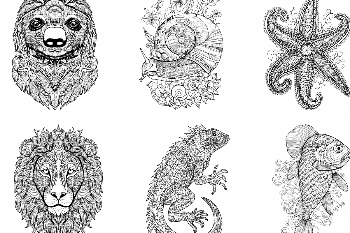 45 Mandala Animal Illustrations, a Graphic by WarmSoftAndCozy (Photo 5 of 9)
