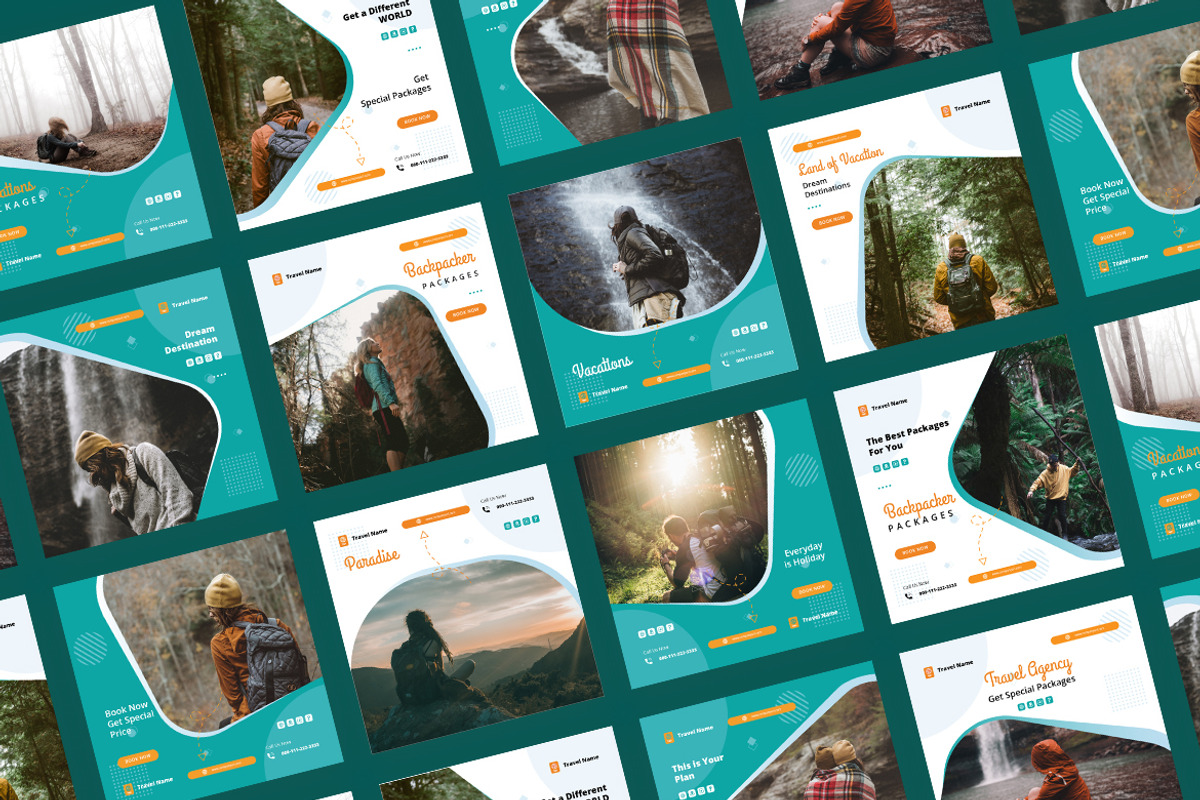 Backpacker Travel Instagram Ads