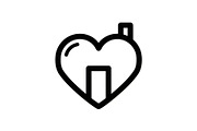 50 Home Love Heart House Icon Set Bu, an Illustration by Gaye Art (Thumbnail 47 of 51)