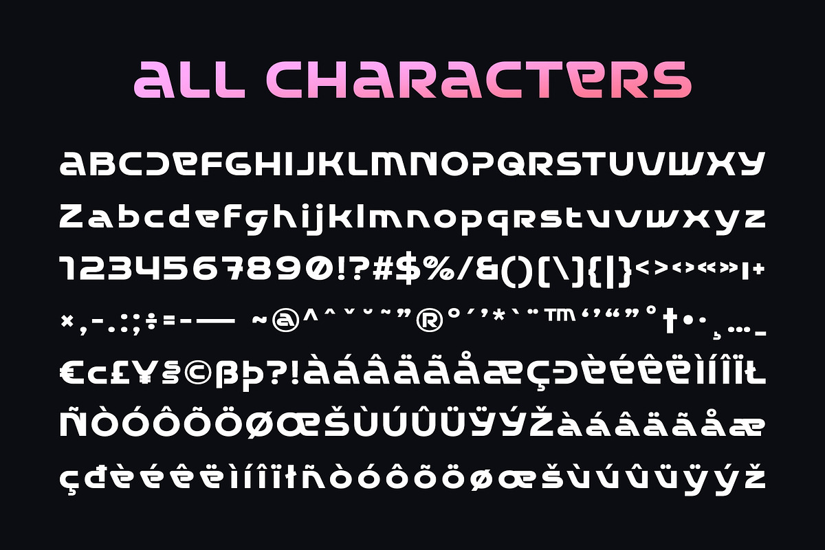 CS Pluto – Futuristic Font, a Sans Serif Font by Craft Supply Co. (Photo 8 of 8)