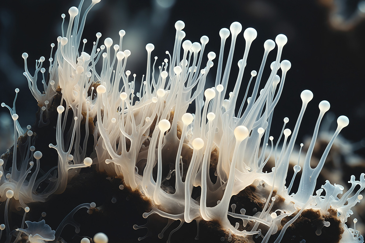 72 Microscopic Fungi Backgrounds, a Background Graphic by h.utomo (Photo 66 of 72)