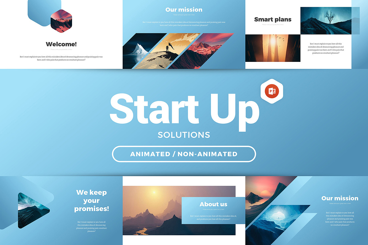 Start Up Pitch Deck Solutions, a Presentation Template by Evgeny Bagro (Photo 1 of 7)