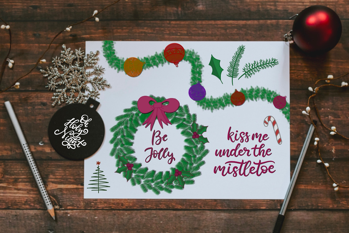 Christmas Procreate Brushes, a Brush Add-On by Almazova Dolzhenko (Photo 3 of 6)