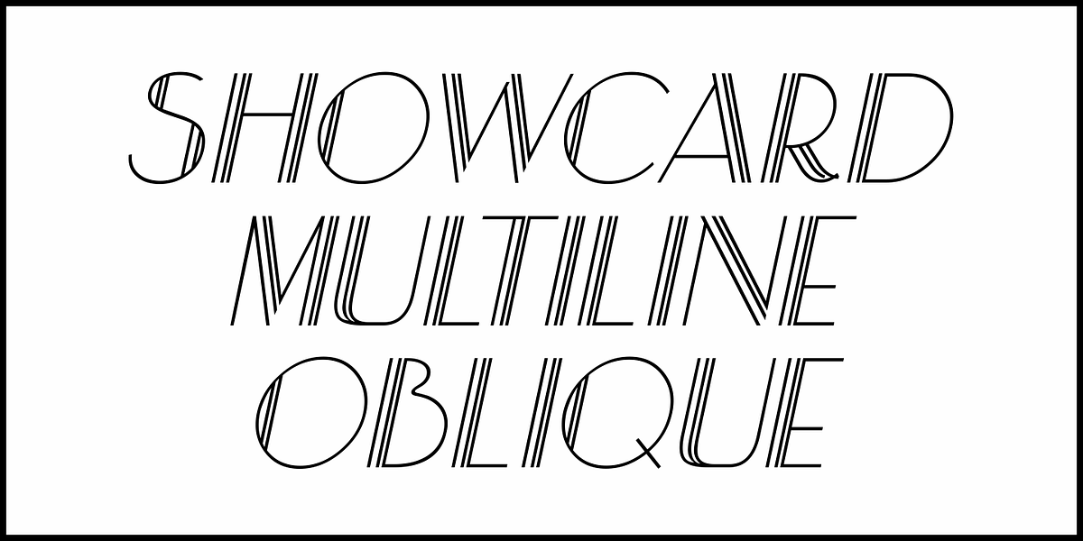 Showcard Multiline JNL, a Sans Serif Font by Jeff Levine Fonts (Photo 4 of 5)