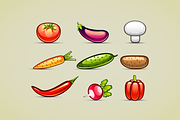 Vegetables, an Object Graphic by yurakr (Thumbnail 2 of 3)