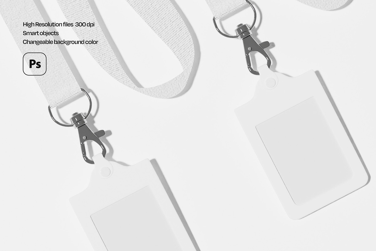 ID Card & Lanyard Mockup Set, a Merchandise Mockup by Mego-studio (Photo 4 of 8)