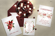 Christmas Graphics, floral cliparts, a Texture Illustration by ollalya (Thumbnail 2 of 15)
