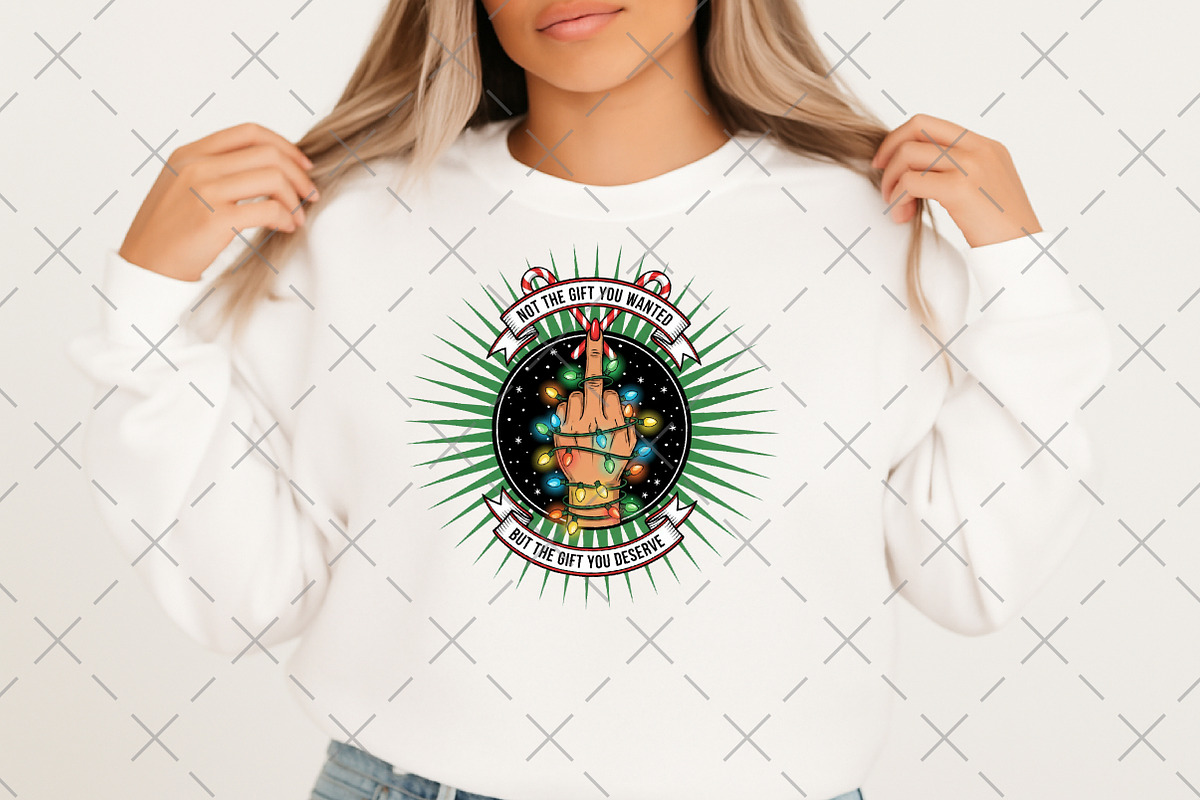 Funny Christmas Middle Finger Png, an Illustration by Craft Nest (Photo 3 of 6)