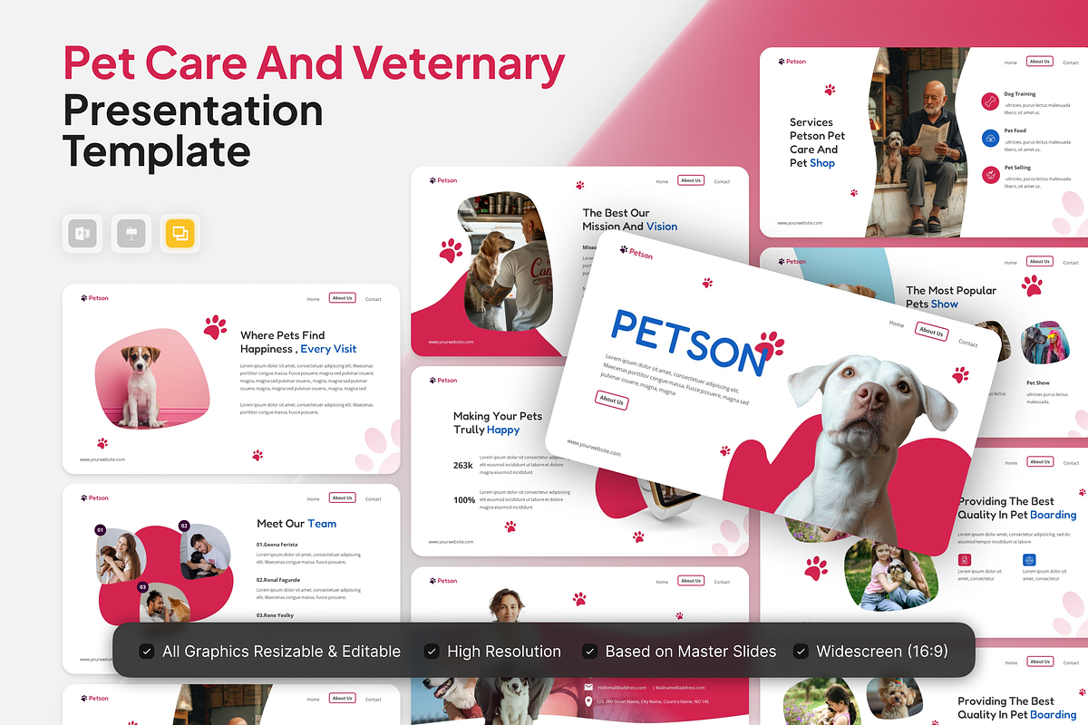Pet Care And Veternary Google Slide, a Presentation Template by Annora Studio (Photo 1 of 5)