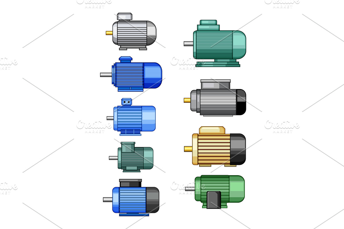 Electric motors representing, an Illustration by pikepicture