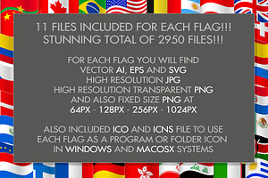 268 World Waving Flag Set WorldMap