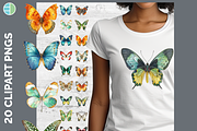 Butterfly Illustration Bundle 25 PNG, an Animal Illustration by Enliven Designs (Thumbnail 1 of 8)