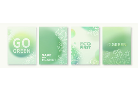 Green background vector illustration