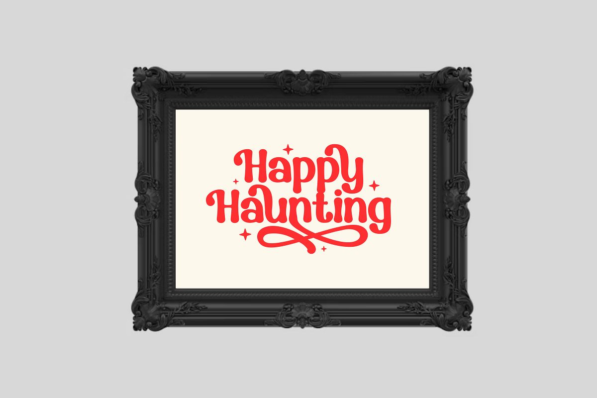 Spooky Halloween - Groovy Font, a Handwritten Font by SaktiAvellin (Photo 9 of 10)