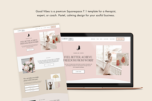 Squarespace Template: Good Vibes