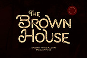 Brown House - A Modern & Vintage, a Sans Serif Font by Almarkhatype (Thumbnail 1 of 13)