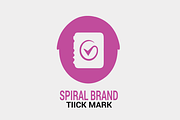 Spiral Tick Mark Logo (Four in One), a Branding & Logo Template by erikadesign (Thumbnail 5 of 5)