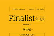 Finalist Round Slab Variable, a Slab Serif Font by BULENT YUKSEL (Thumbnail 1 of 8)