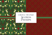 William Morris Style Christmas, a Pattern Graphic by RachelStudio (Thumbnail 5 of 6)