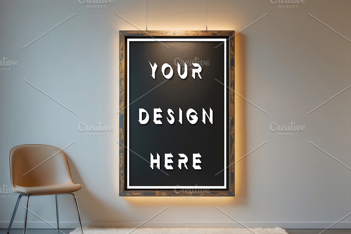 Chalkboard Frame Mockup, an Advertising Mockup by ForhadGFX (Photo 5 of 9)