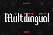 Blackville - Gothic Blackletter Font, a Blackletter Font by Pekotype (Thumbnail 4 of 15)