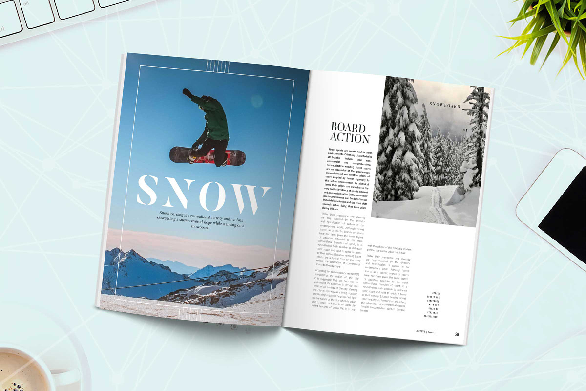 ALIVE Sports Magazine Template, a Magazine Template by Wolfgang Design (Photo 4 of 11)