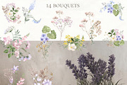 Wild Grasses and Tractor, watercolor, an Illustration by Love Watercolor Store (Thumbnail 4 of 8)