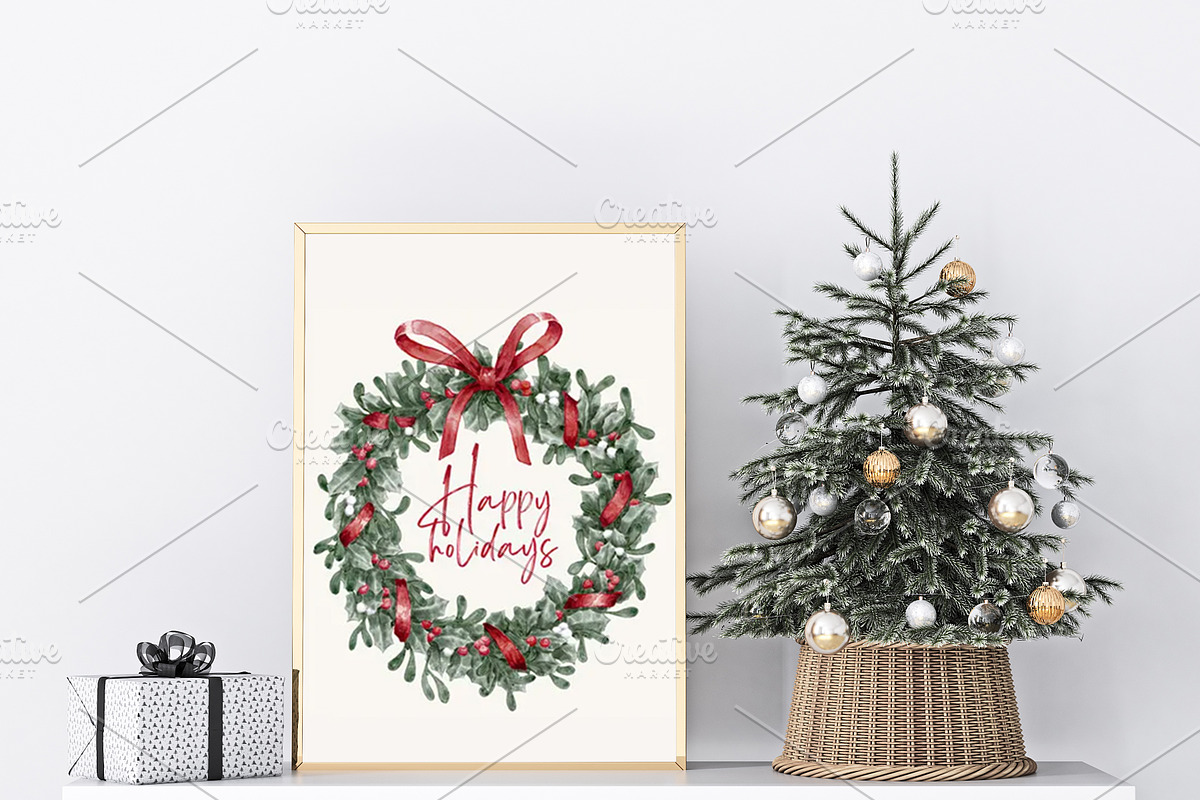 Christmas Frame Mockup Bundle -20, a Print Template by Mockup Shop (Photo 6 of 39)