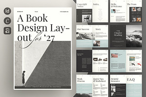 Book Layout Brochure Design Template, a Brochure Template by ArtisanaAura
