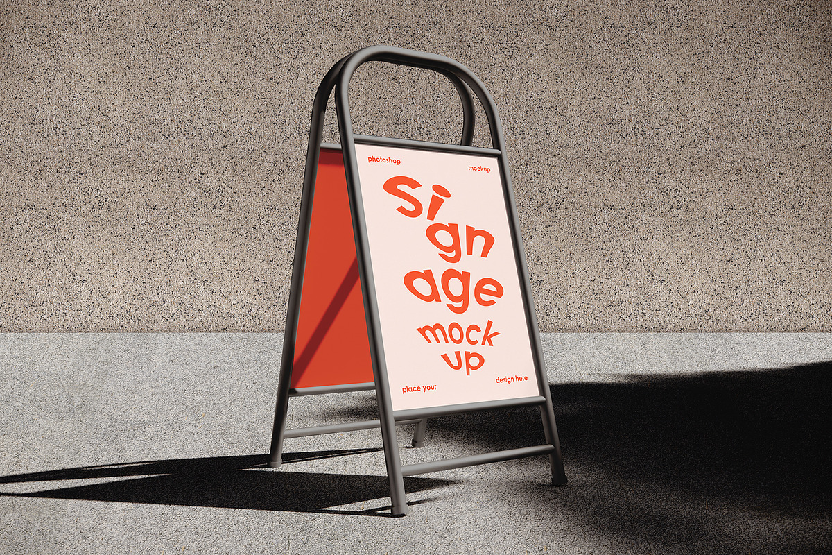 Signage Mockup Set, an Advertising Mockup by Mirachma Project (Photo 8 of 11)