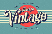 Back to vintage Font, a Handwritten Font by KengGraphic (Thumbnail 1 of 10)