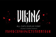Viking Caps, a Blackletter Font by vatesdesign (Thumbnail 1 of 3)
