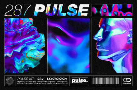 Pulse 287 PNG Elements + 30 Posters