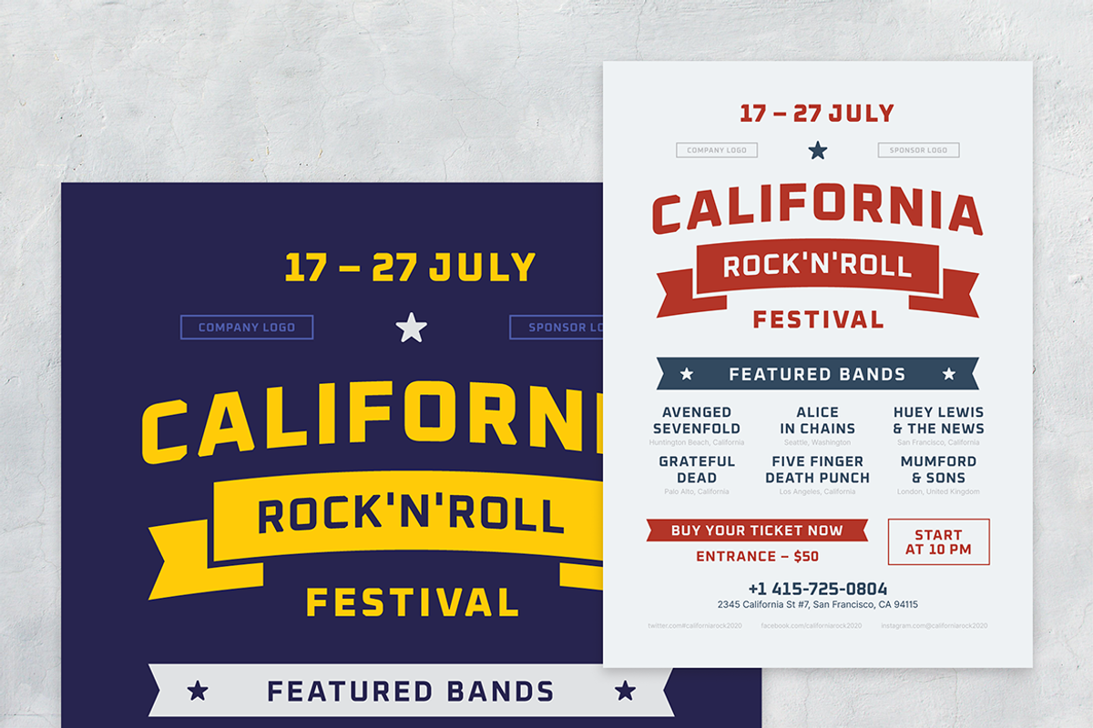 Music Festival Poster Template, a Flyer Template by Danil Polshin (Photo 5 of 10)