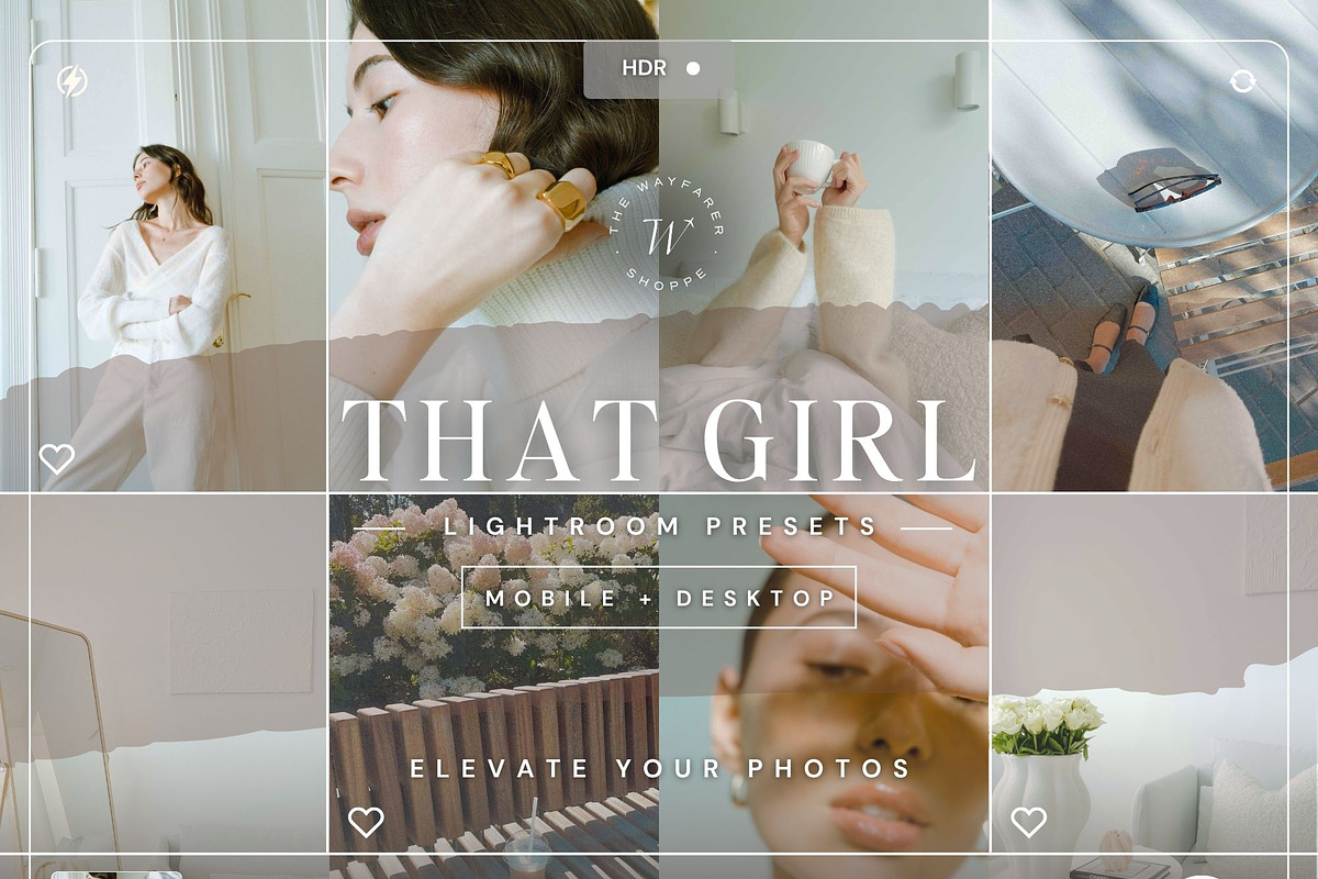 50+ Insta Girl Lightroom Bundle, a Preset Add-On by TheWayfarerShoppe (Photo 4 of 7)