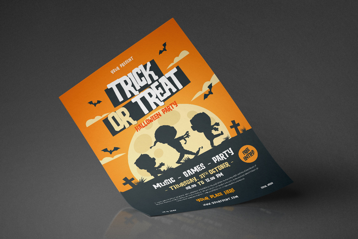 Halloween Party Flyer Set, a Flyer Template by monogrph (Photo 4 of 4)