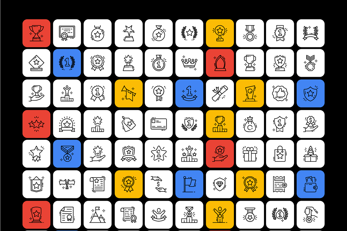Rewards Icon Set, a Duotone Icon by Brickclay (Photo 7 of 7)