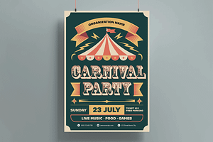 Carnival Poster Template, a Flyer Template by MightyDesign