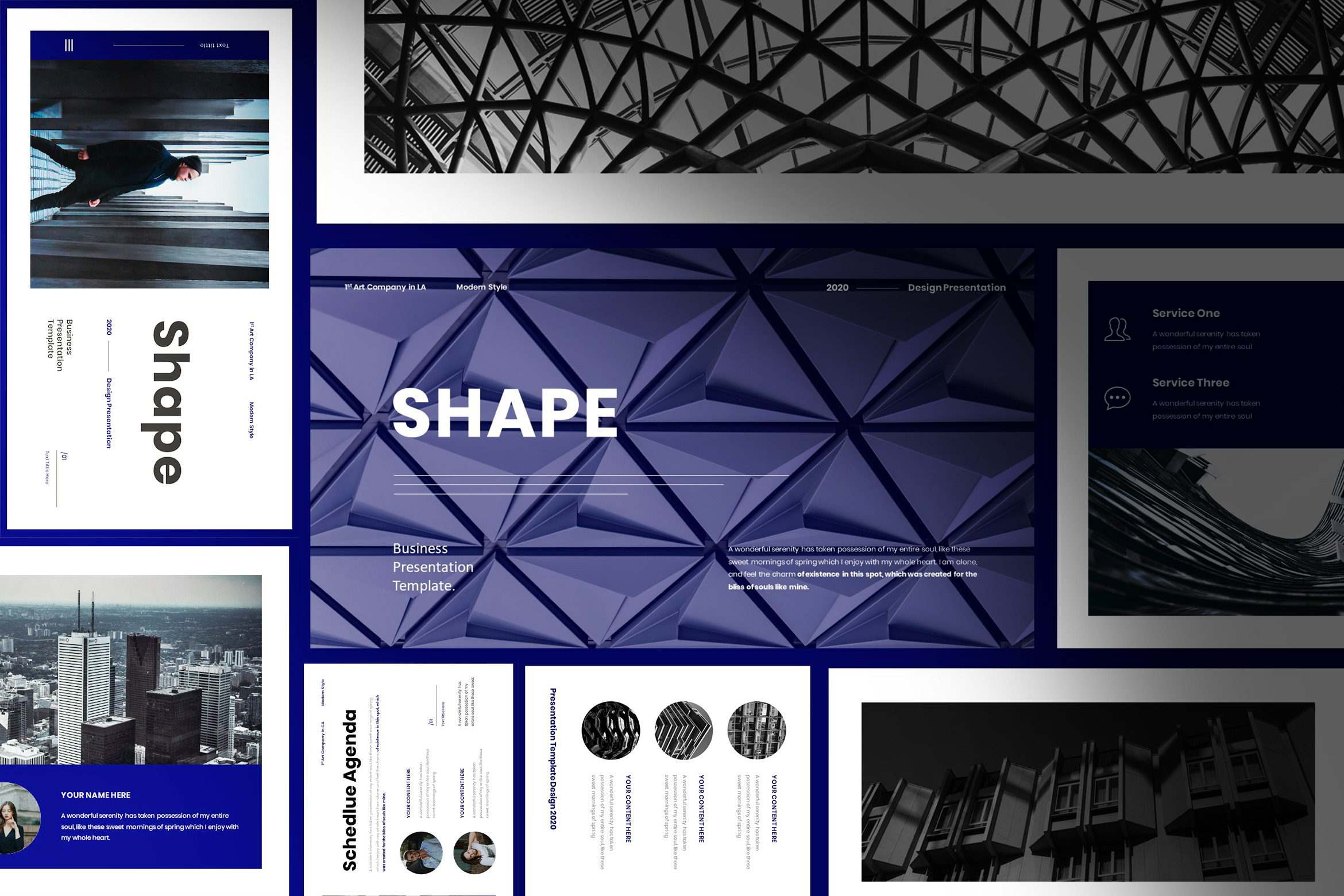 Shape PowerPoint & Google Slide, a Presentation Template by Raseuki