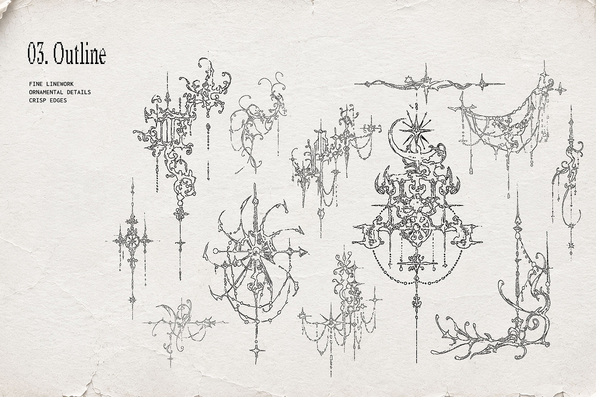 Cyber Sigilism Decorative Elements, an Object Graphic by Inartflow (Photo 7 of 18)