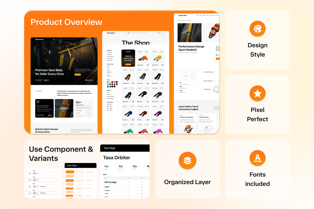 AutoLatch - Automotive Marketplace, a Landing Page Template by Agensip Design Agency (Photo 3 of 10)